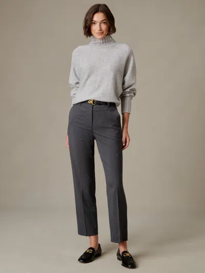 J.mclaughlin Women's Selene Pants In Pinstripe Charcoal In Pattern