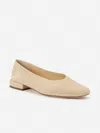 J.mclaughlin Women's Shayna Suede Flats Oat In Brown