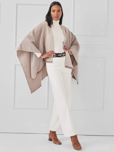 J.mclaughlin Women's Sydney Wrap Taupe | Wool In Neutral