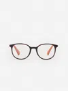J.mclaughlin Women's Tayla Readers Tortoise/orange In Black
