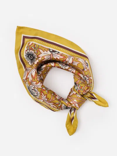 J.mclaughlin Women's The Eloise Silk Scarf In Belle Epoque Bloom Yellow