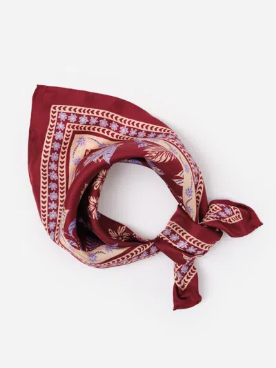 J.mclaughlin Women's The Eloise Silk Scarf In Hastings Garden Wine