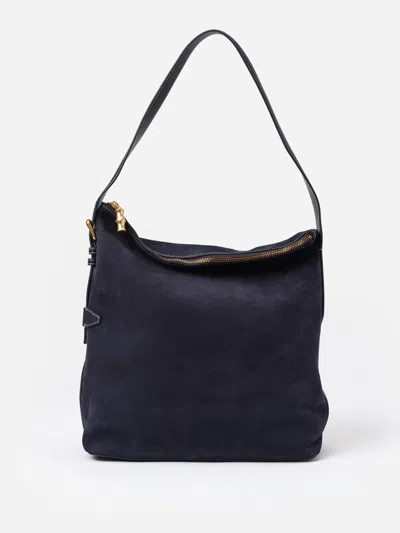 J.mclaughlin Women's The Montecito Suede Hobo Bag Navy | Leather/suede