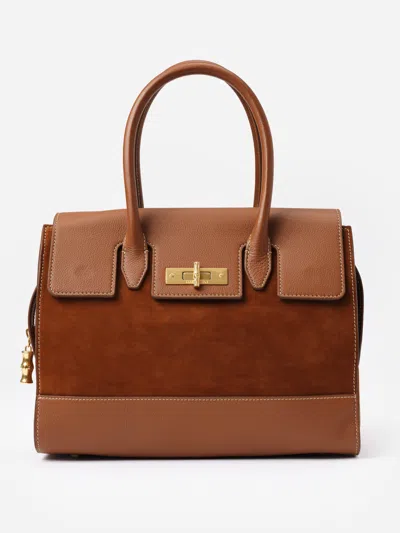 J.mclaughlin Women's The Worth Leather Handbag Saddle | Leather/suede