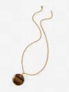 J.mclaughlin Women's Tiger's Eye Necklace Brown In Brown