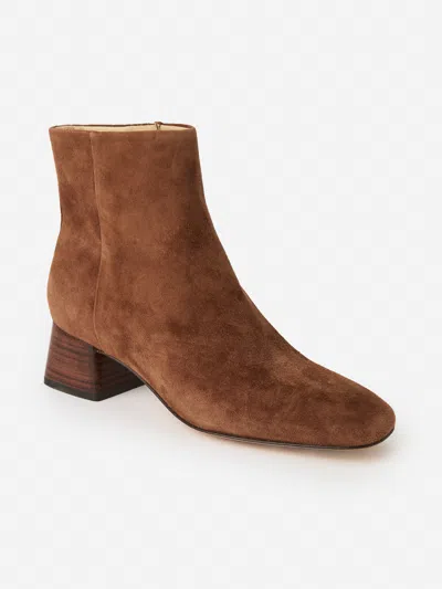 J.mclaughlin Women's Tilly Suede Ankle Booties Toasted Coconut In Brown