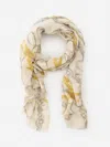 J.mclaughlin Women's Tunis Scarf In Heraldic Tassel Oblong Off White/silver | Wool In Neutral