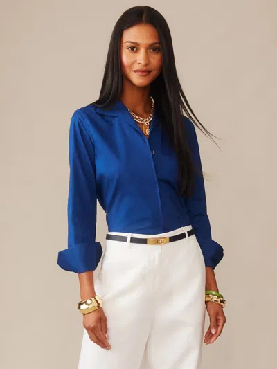 J.mclaughlin Women's Victoria Shirt Navy In Blue