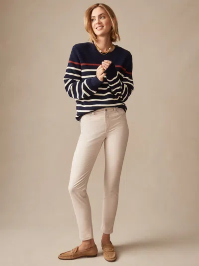 J.mclaughlin Women's Watson Cotton Cashmere Pants Stone In Multi