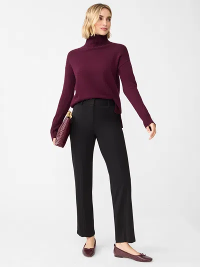 J.mclaughlin Women's Ynez Pants Black In Burgundy
