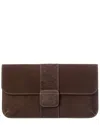 J.mclaughlin Xena Suede Clutch In Brown