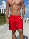Jmp The Label Barbados Men's Swim Trunk - Red