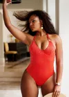 Jmp The Label Bora Bora One Piece - Blaze Lurex In Orange