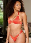 Jmp The Label Bora Bora Top - Blaze Lurex In Orange