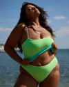 Jmp The Label Catalina Top - Blue Green Reversible