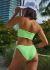 JMP THE LABEL CAYMAN BOTTOM - LIME GREEN CHECK