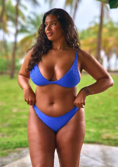 Jmp The Label Hermosa Bralette Top - Cobalt In Blue