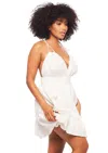 Jmp The Label Plunge Mini Dress - White