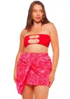 Jmp The Label Side Tie Mini Skirt - Leopard Print