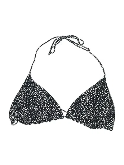 Pre-owned Jmp The Label Swimsuit Top Black Polka Dots Pattern Swimwear