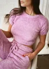 Jmp The Label Unwind Crop Top Lavender