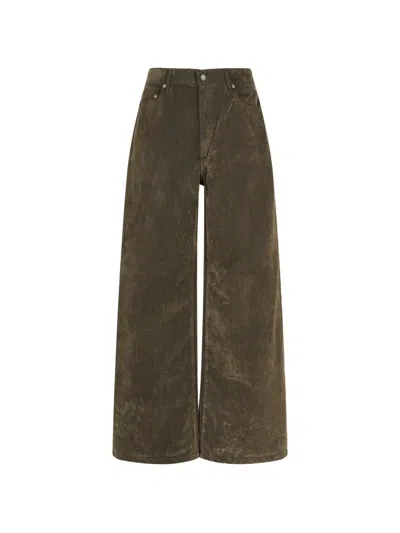 Jnby Wide-leg Trousers In Green