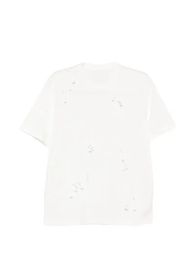 Jnby T-shirt Mit 3d-blume In White