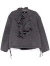 Jnby 3d-pattern Jacket In Grey