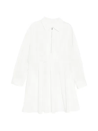 Jnby A-line Drawstring Dress In White