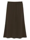 Jnby A-line Long Skirt In Brown