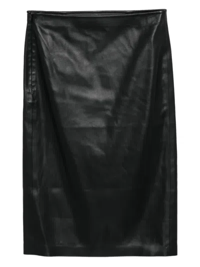 Jnby A-line Midi Skirt In Black