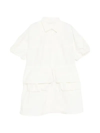 Jnby A-line Short Sleeve Dress In White