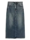 Jnby A-line Tencel Skirt In Blue