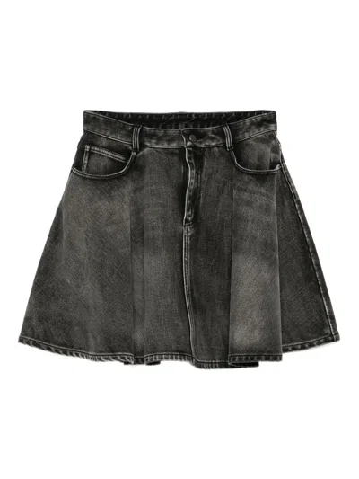 Jnby A-shaped Cropped Skirt In Black