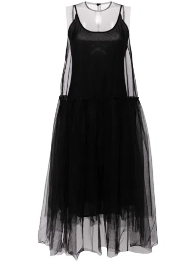 Jnby A-shaped Sleeveless Dress In Black