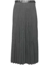 Jnby A-type Pleated Skirt In Grey