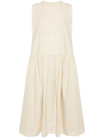 Jnby A-type Sleeveless Dress In White