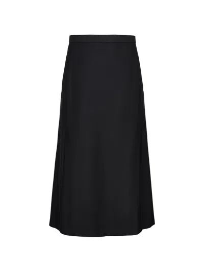 Jnby A-line Midi Skirt In Black