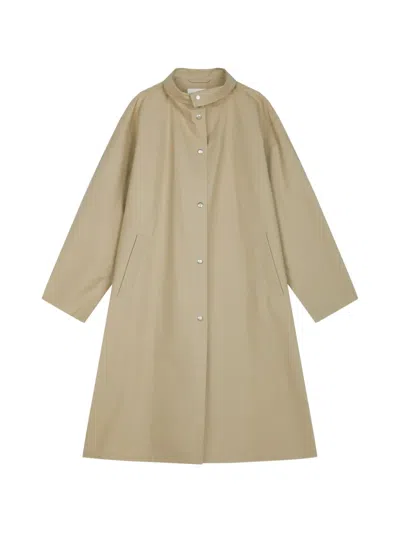 Jnby A-line Trench Coat In Green