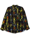Jnby All-over Floral Print Shirt In Blue