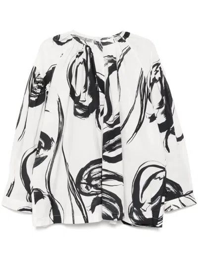 Jnby All-over Graphic Print Shirt In White