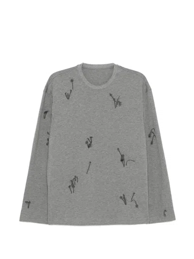 Jnby T-shirt Mit Applikation In Gray