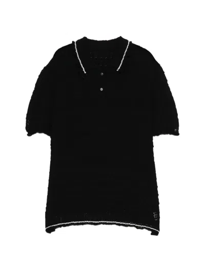 Jnby Artistic Polo Shirt In Black