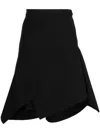 Jnby Asymmetric-design Skirt In Schwarz