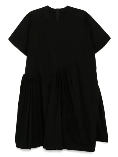 Jnby Asymmetric Dress In Black