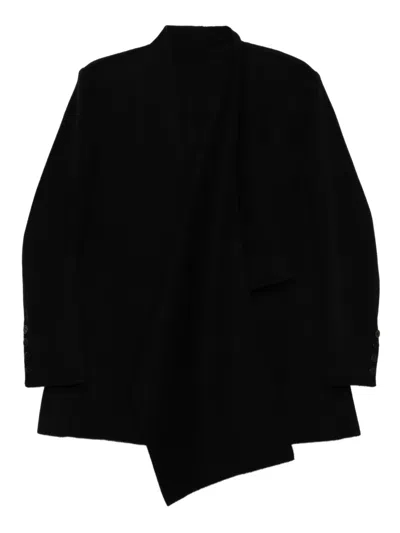 Jnby Asymmetric-hem Coat In Multi