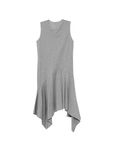 Jnby Asymmetric Sleeveless Dress In Gray