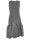 Jnby Asymmetric Sleeveless Dress In Grey