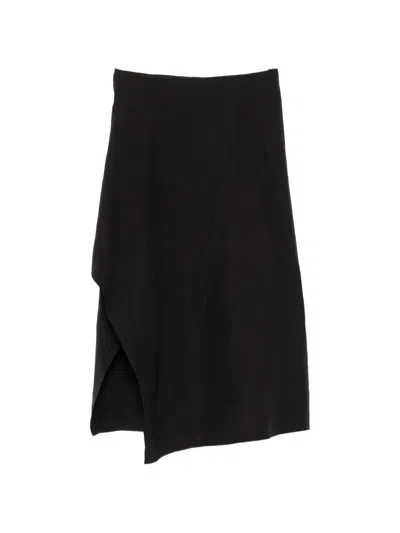 Jnby Asymmetrischer Rock Mit Schlitz In Black