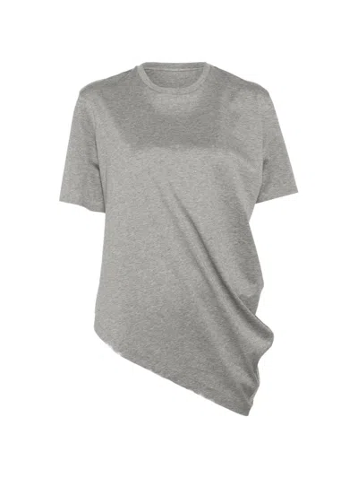 Jnby 비대칭 헴 티셔츠 In Gray